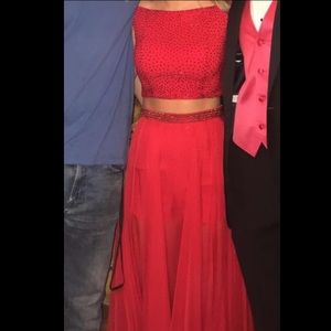 Red Sherri Hill dress
